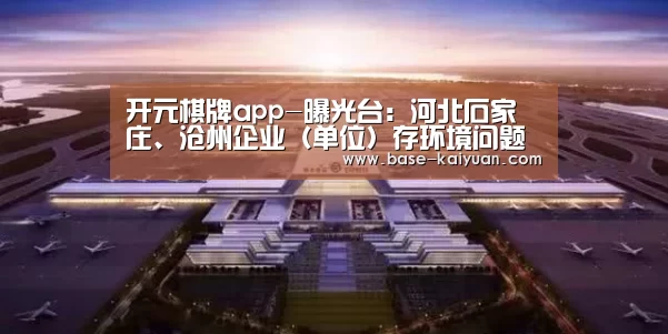开元棋牌app-曝光台:河北石家庄、沧州企业(单位)存环境问题(图2) 开元棋牌app